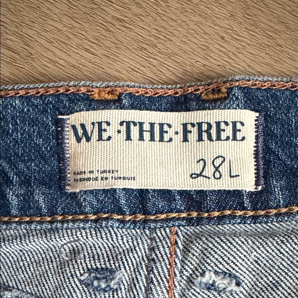 Free People Risk Taker High Rise Straight Jeans - Picture 3 of 4